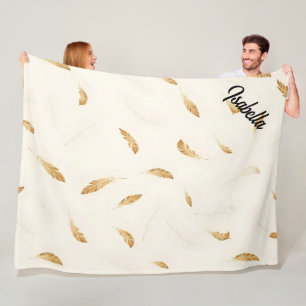 Federn Luxus Moderne Boho-Kollektion Fleecedecke