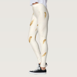 Federn Luxus Moderne Boho-Kollektion Leggings