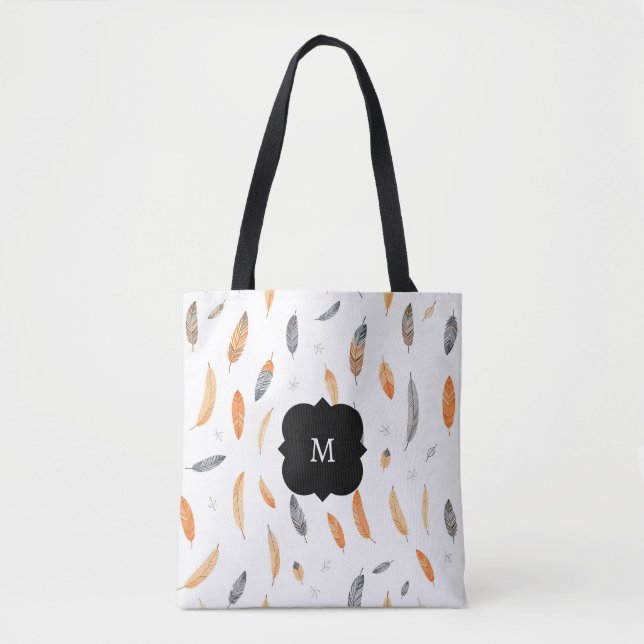 Federn Luxus-Trendy-Boho-Kollektion Tasche (Vorderseite)