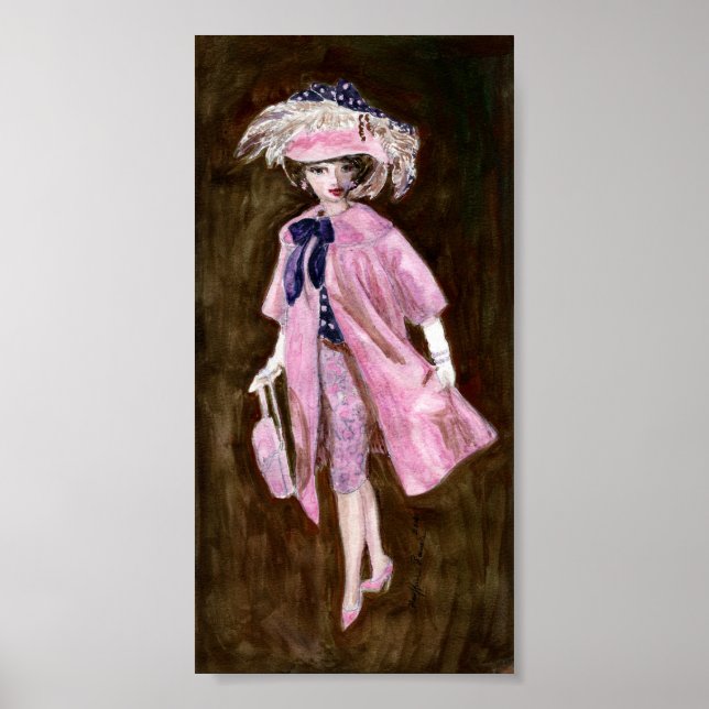 Federn, Mauvy Silk & Süde: Matisse Doll Fashion Poster (Vorne)