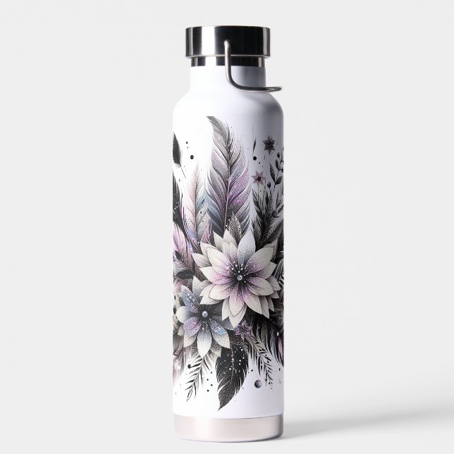 Federn und Blume Trinkflasche (Links)