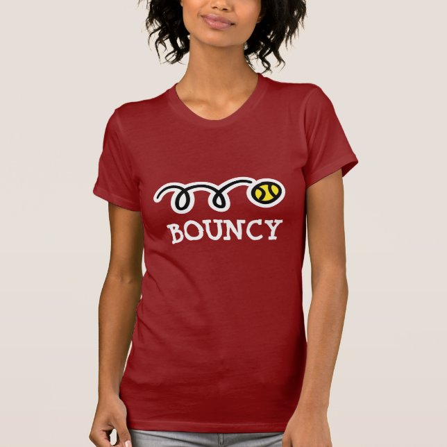 Federnd Tennis T-Shirt für Frauen (Vorderseite)
