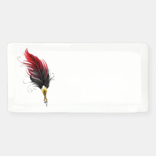 Federnstift mit Goldnippe Banner