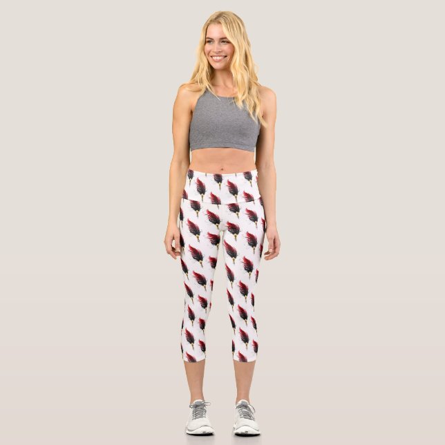 Federnstift mit Goldnippe Capri Leggings (Vorderseite)