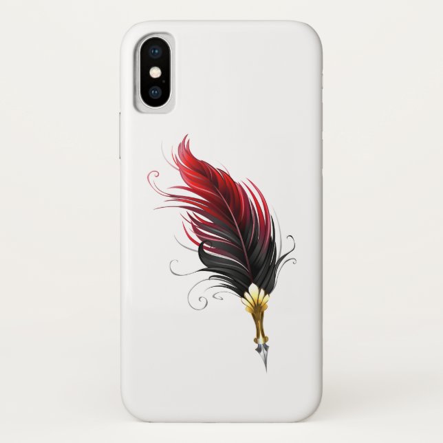 Federnstift mit Goldnippe Case-Mate iPhone Hülle (Rückseite)