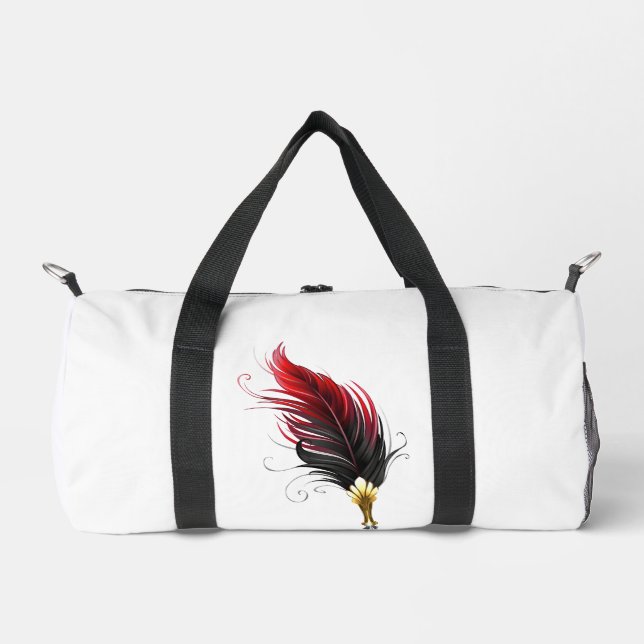 Federnstift mit Goldnippe Duffle Bag (Vorderseite)