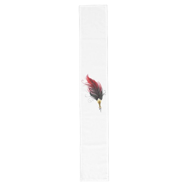 Federnstift mit Goldnippe Großer Tischläufer (Vorderseite)