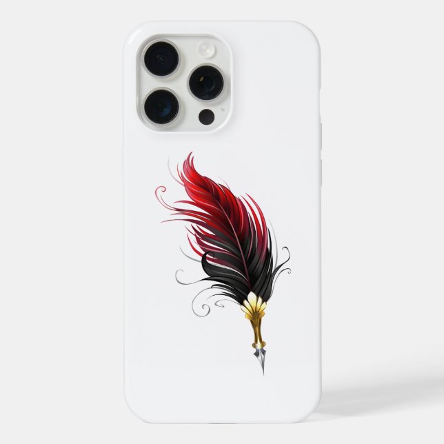 Federnstift mit Goldnippe iPhone 15 Pro Max Hülle (Rückseite)
