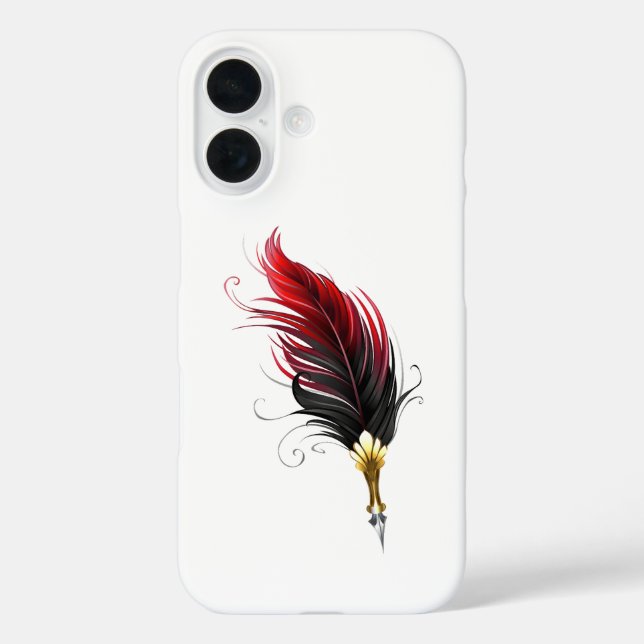 Federnstift mit Goldnippe iPhone 16 Hülle (Rückseite)