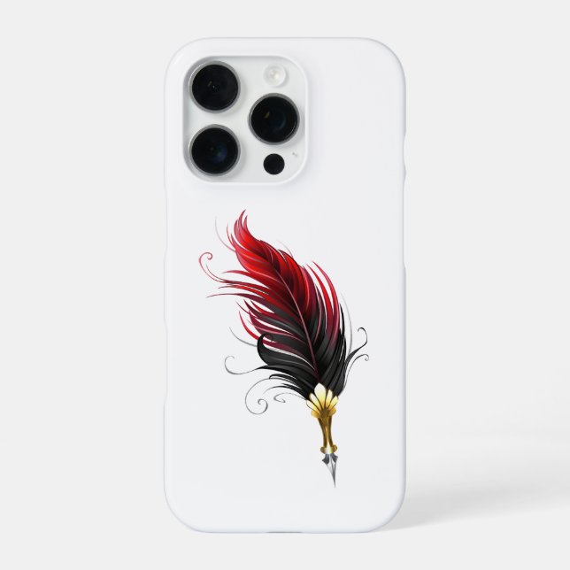 Federnstift mit Goldnippe iPhone 16 Pro Hülle (Rückseite)