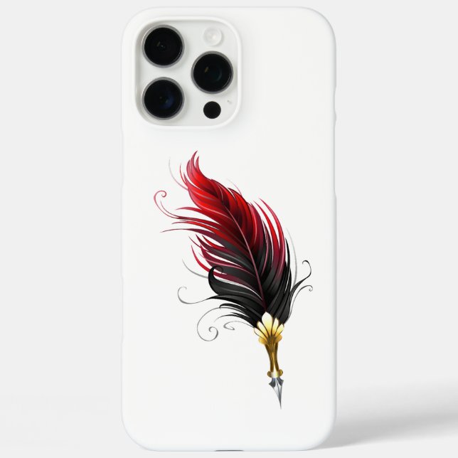 Federnstift mit Goldnippe iPhone 16 Pro Max Hülle (Rückseite)