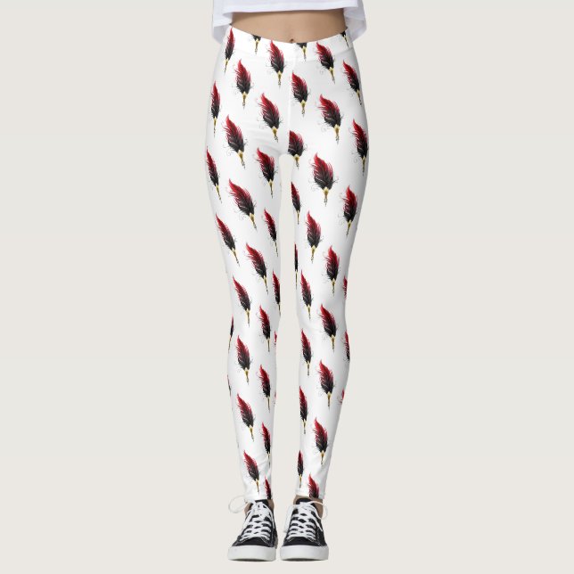 Federnstift mit Goldnippe Leggings (Vorderseite)