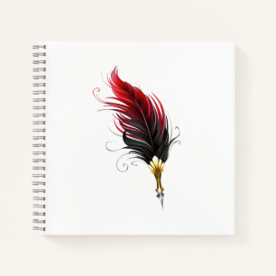 Federnstift mit Goldnippe Notizbuch