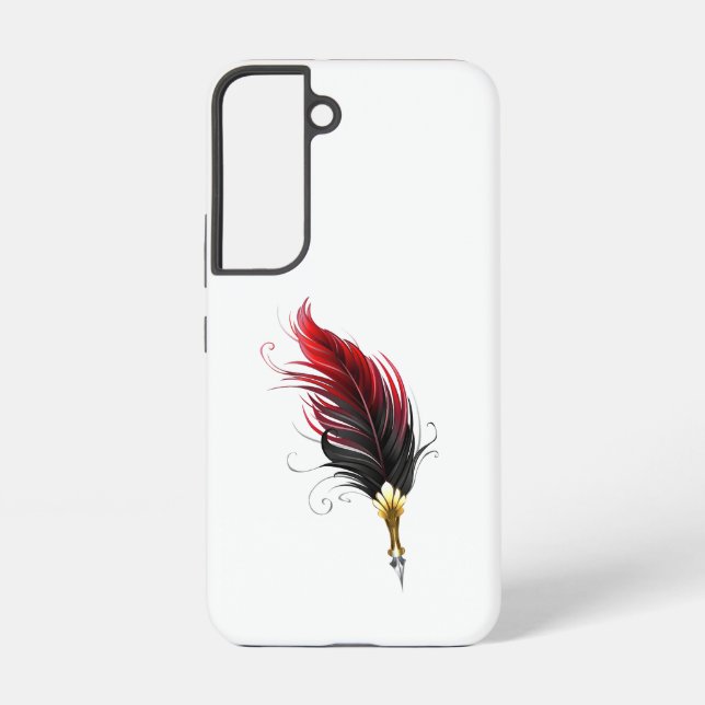 Federnstift mit Goldnippe Samsung Galaxy Hülle (Rückseite)