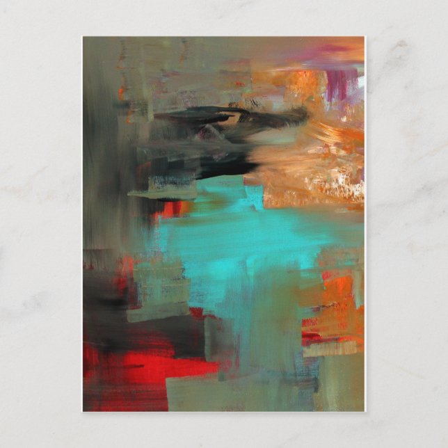 Federreflektion Postkarte (Vorderseite)