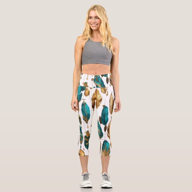 Federstrom - Gnade in Bewegung Capri Leggings (Vorderseite)