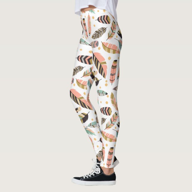 Federtickle-Muster Leggings (Links)