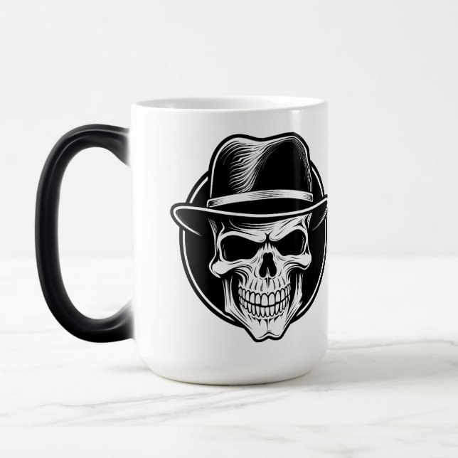 Fedora-Schädel Verwandlungstasse (Links)
