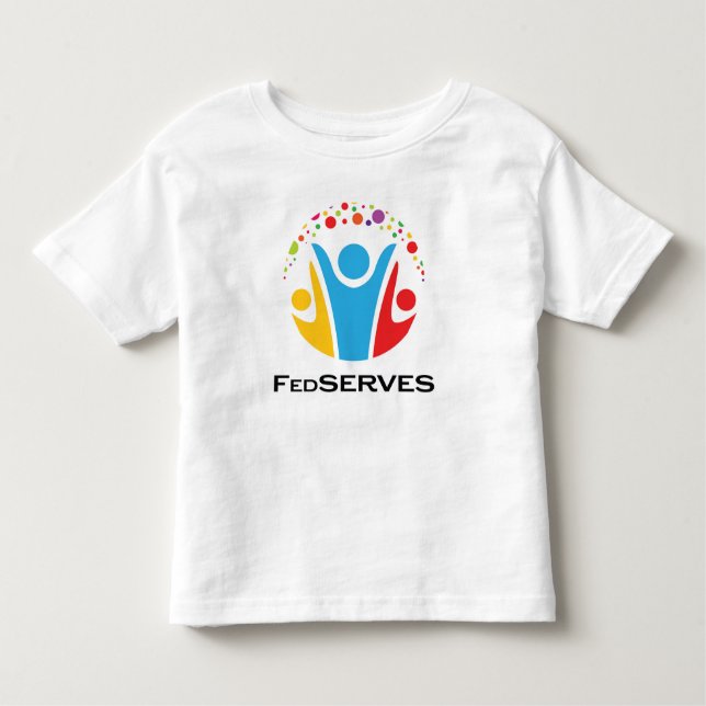 FedSERVES-Logo für Kleinkinder-T - Shirt (Vorderseite)