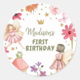 Fée Anniversaire 1ère Fée de la Forêt Autocollant 