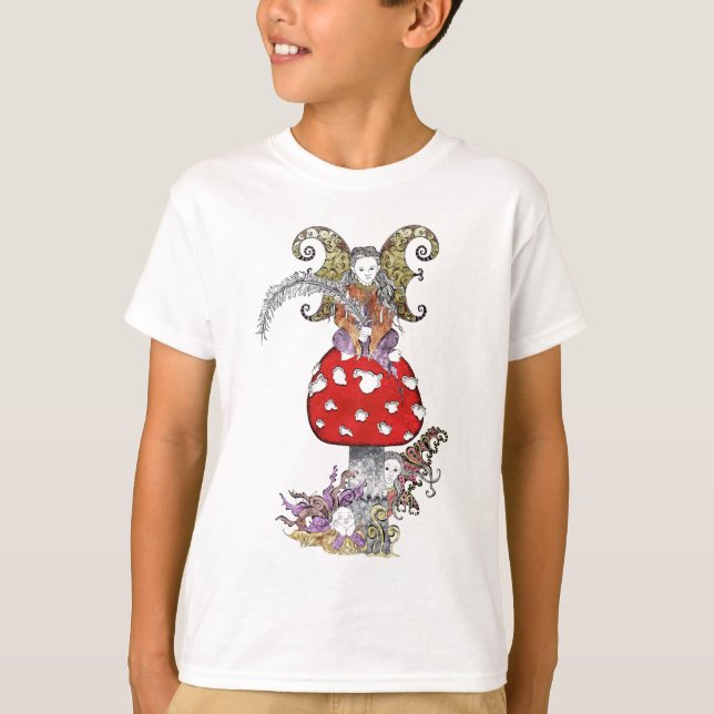 Fee auf Pilz T-Shirt (Vorderseite)