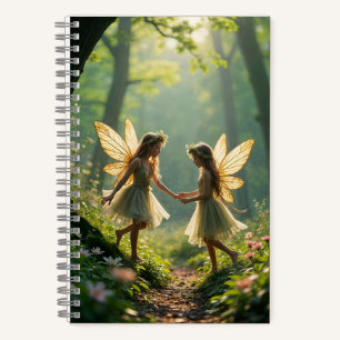 Fee beim Spielen im WaldNotebook Notizbuch