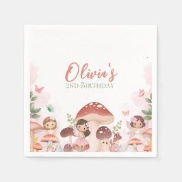 Fee Birthday, verzauberter Whimsical Garden Forest Serviette