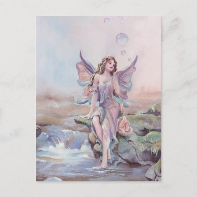 FEE BUBBLES von SHARON SHARPE Postkarte (Vorderseite)