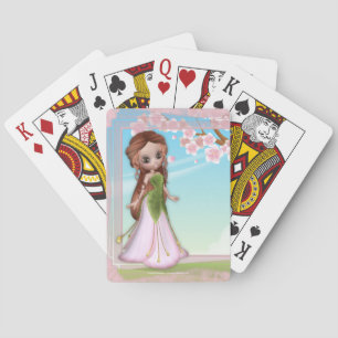 Fée Cherry Blossom 4 Cartes de jeu