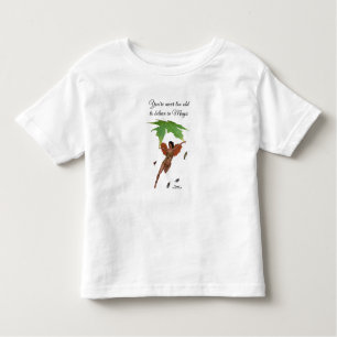 Fée Cute Avec Ailes Brown Filles Jetons T-Shirt