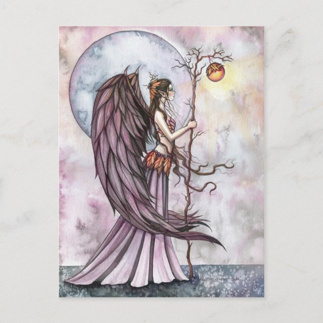 Fée de la lumière d'automne Carte postale de Molly (Devant)