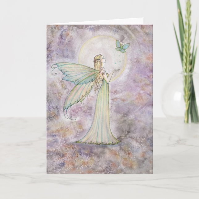 Fée de liberté et carte de voeux de papillon (Devant)