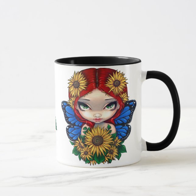 Fée de tournesol avec la tasse de tournesols (Droite)
