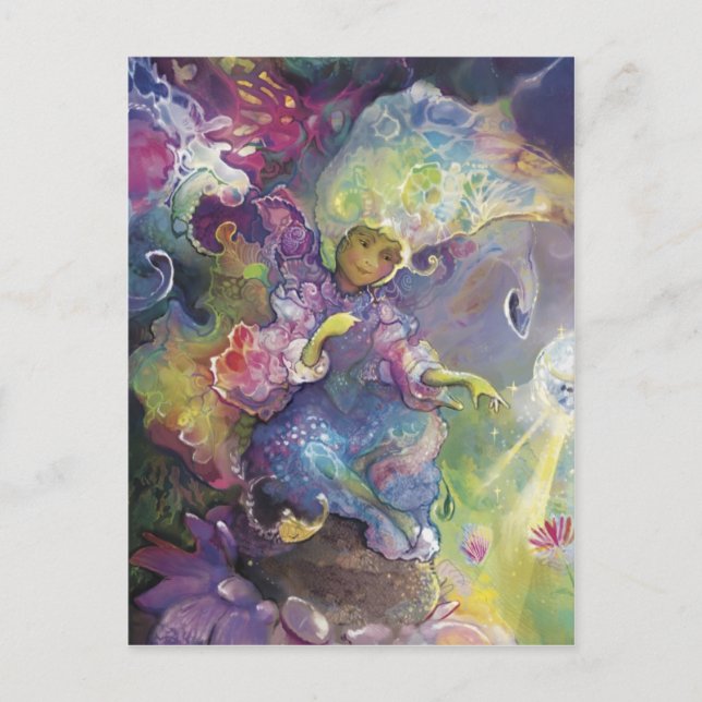 Fee der Blume*** Postkarte (Vorderseite)