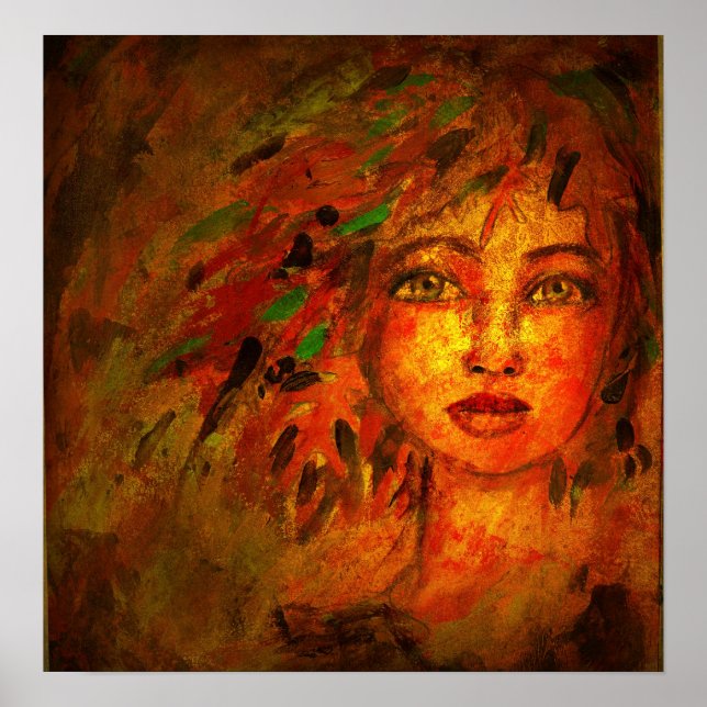 Fee des Herbstplakats Poster (Vorne)