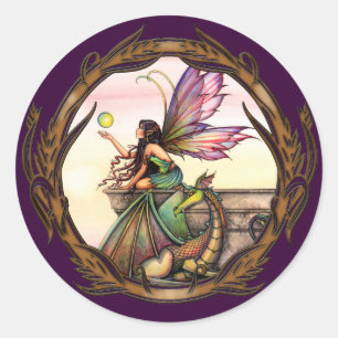Fée des Orbes du Dragon et Autocollants Fantaisie