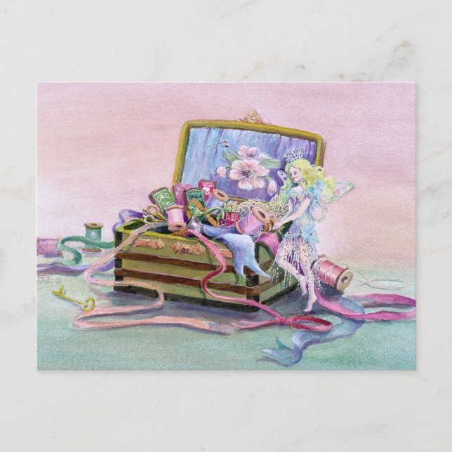FEE DES SCHREIBBOX VON SHARON SHARPE POSTKARTE (Vorderseite)