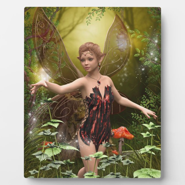 Fée d'Imaginaire dans la Plaque Rouge (Devant)