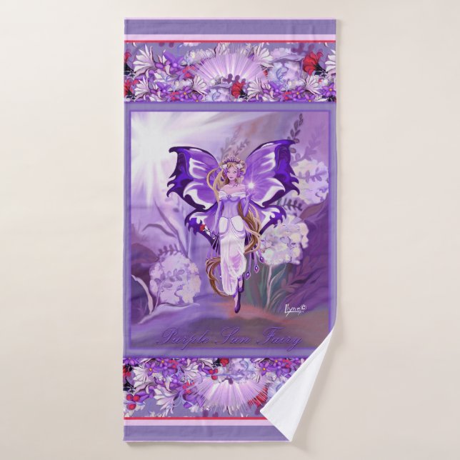 Fée du soleil pourpre (Serviette de bain)
