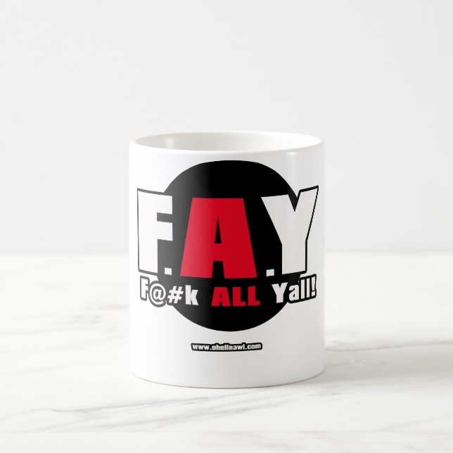FEE! - F@#K ALLES Yall! Kaffeetasse (Mittel)