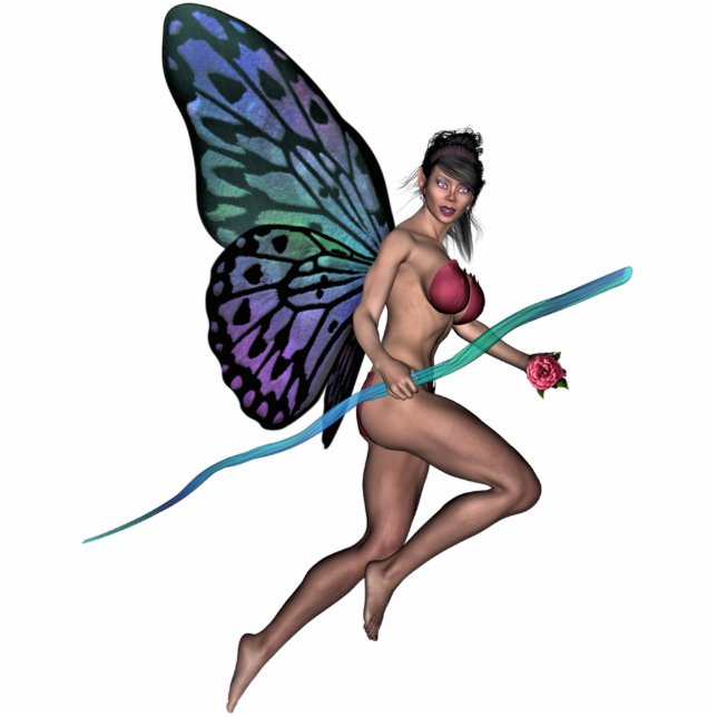 Fee (Fairy) Freistehende Fotoskulptur (Vorne)