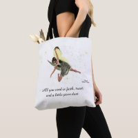Fée Fée Avec Sac fourre-tout Des Ailes Jaunes