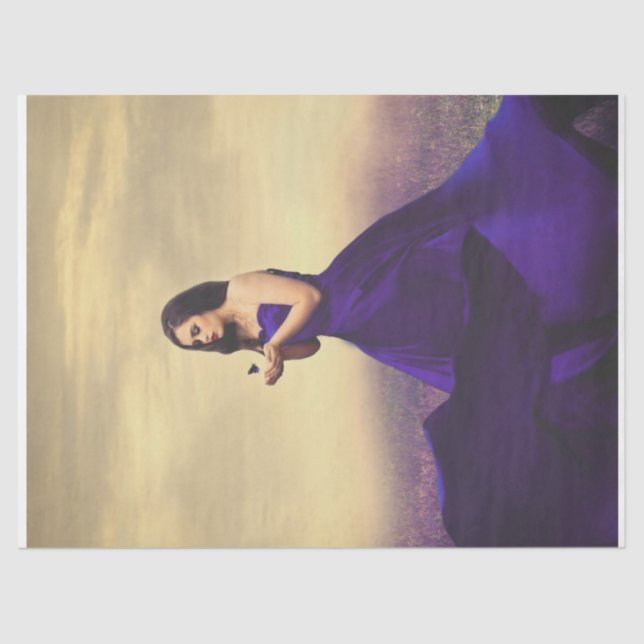 Fee für Lavendelfelder - Entpackendes Gewebepapier Seidenpapier (Vorderseite)