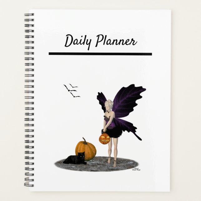 Fée Halloween avec planificateur quotidien Citroui (Devant)