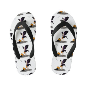 Fée Halloween avec tongs Citrouilles