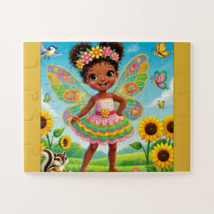 "FÉE HEUREUSE ET TOURNESOLS" PUZZLE