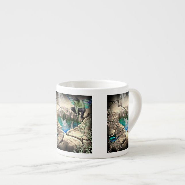 Fee im Elfenteich Espressotasse (Vorderseite Rechts)