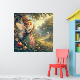 Fee im Garten Poster