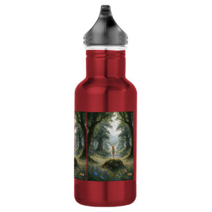 Fee im verzauberten Wald Edelstahlflasche