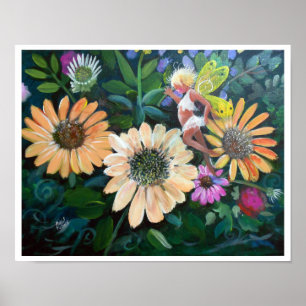 Fee in meinem Garten Poster